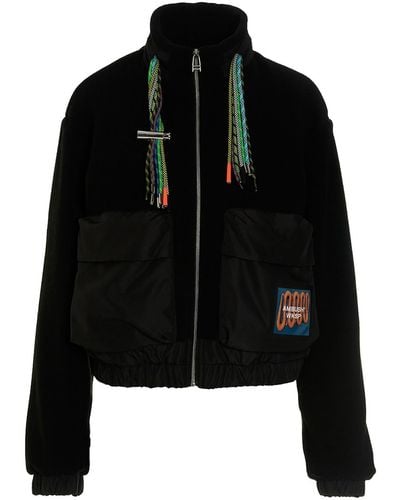 Ambush Multi Drawstring Fleece Jacket - Black