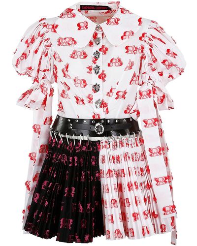 Chopova Lowena Apex Carabiner Mini Dress - Red