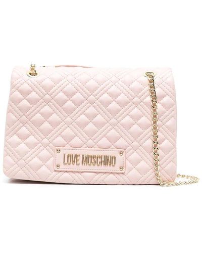 Love Moschino Quilted Shoulder Bag - Pink