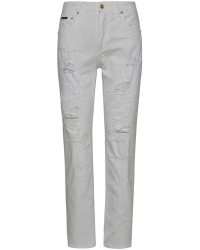 Dolce & Gabbana Cotton Denim Jeans - Grey