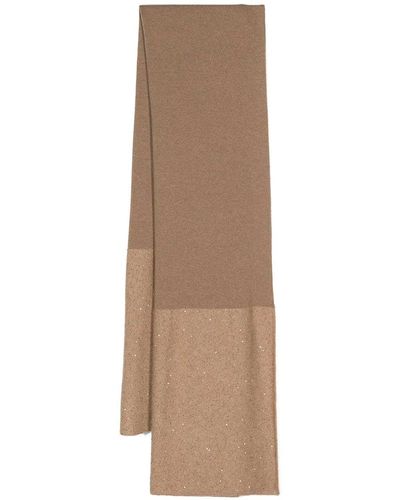 Fabiana Filippi Wool Blend Scarf - Natural