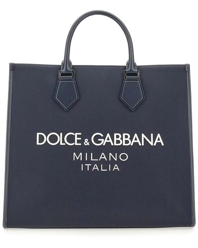 Dolce & Gabbana Large Shopping Bag - Blue