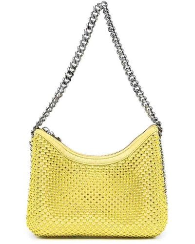 Stella McCartney Falabella Crystal-embellished Bag - Yellow
