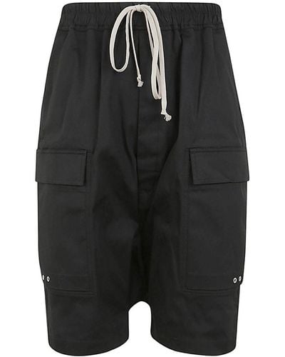Rick Owens Cargo Pods Shorts - Black