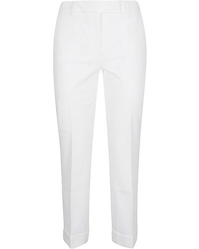 Via Masini 80 Cotton Trousers - White