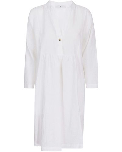 Whyci Shirt Dress - White