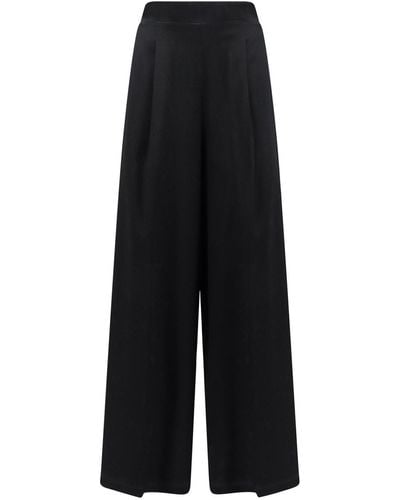 Erika Cavallini Semi Couture Silk Blend Trouser - Black