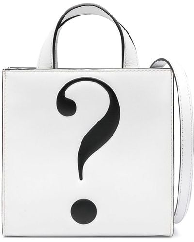 Moschino Question Mark Bag - White