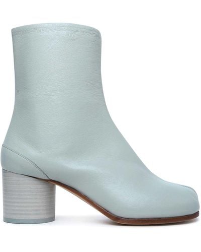 Maison Margiela Anise Leather Ankle Boots - Blue