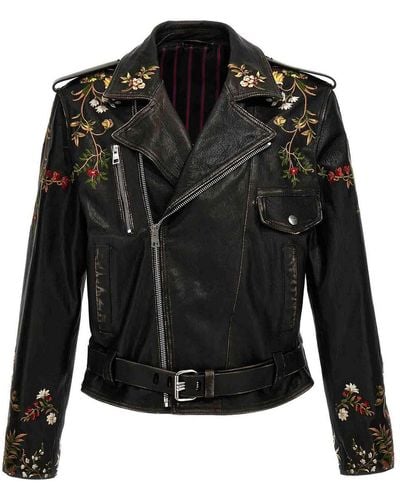 Etro Floral Embroidery Jacket - Black