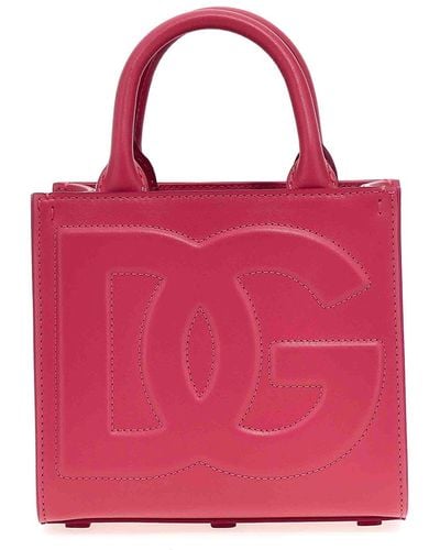 Dolce & Gabbana Logo Shopping Bag - Pink