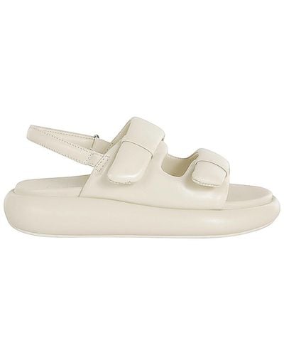 Ash Leather Sandals - Natural