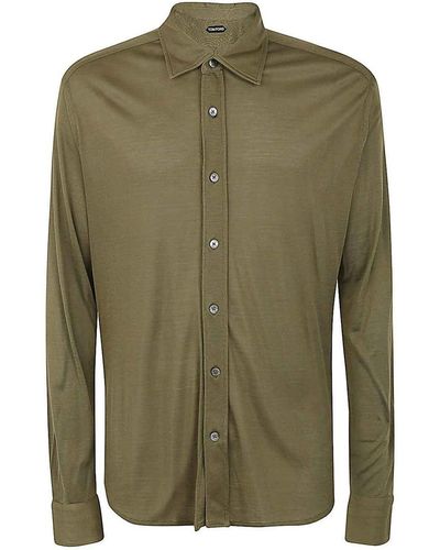 Tom Ford Long Sleeve Shirt - Green