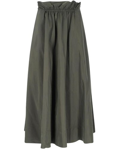 Aspesi Nylon Maxi Skirt - Grey