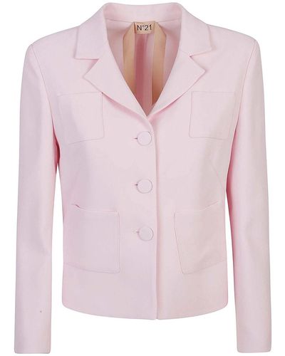 N°21 Short Jacket With Pockets - Pink