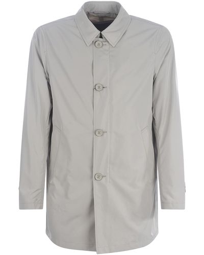 Herno Raincoat In Nylon - Grey