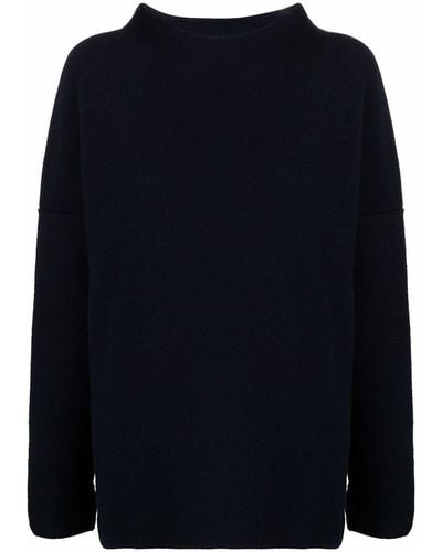 Daniela Gregis High Neck Wool Sweater - Blue