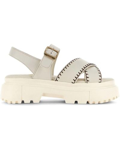 Hogan Sandals With Buckle - Natural