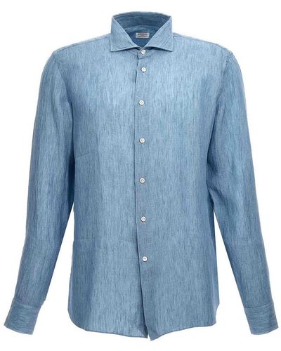 Borriello Linen Shirt - Blue