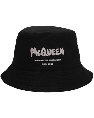 Alexander McQueen Logo Bucket Hat - Black