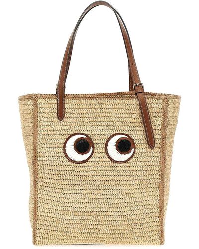 Anya Hindmarch Eyes N/s Shopping Bag - Natural