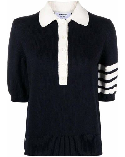 Thom Browne Polo Hector - Black