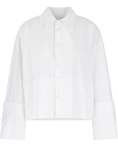 MM6 by Maison Martin Margiela Crop Shirt - White