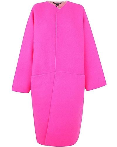 Sofie D'Hoore Double Face Coat With Slit Front Pockets - Pink