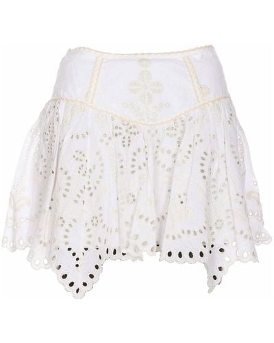 Charo Ruiz Pauline Short Skirt - White