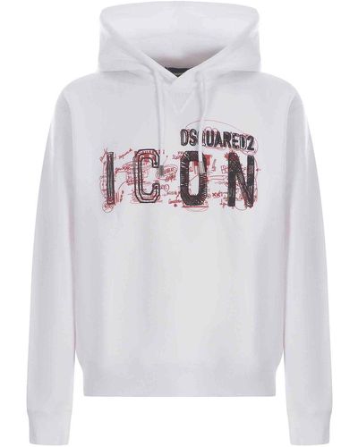 DSquared² Cotton Hoodie - White