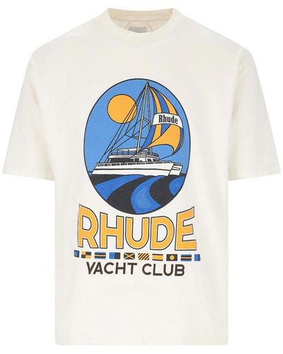 Rhude Pattern T-shirt - White