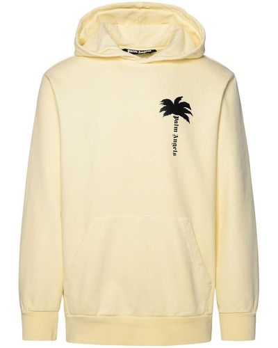 Palm Angels Ivory Cotton Sweatshirt - Natural