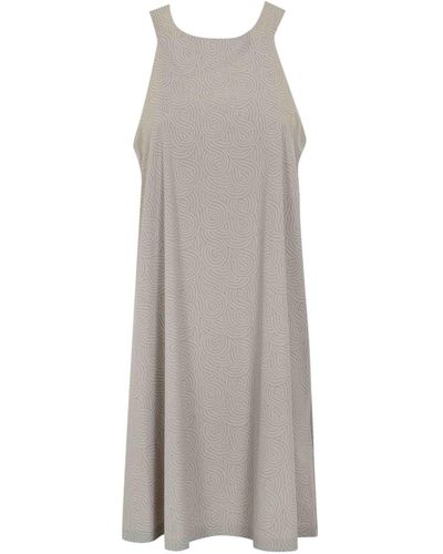 Rrd Short Dress In Technical Fabric - Grey