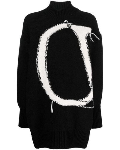 Off-White c/o Virgil Abloh Ow High-neck Wool Sweater - Black