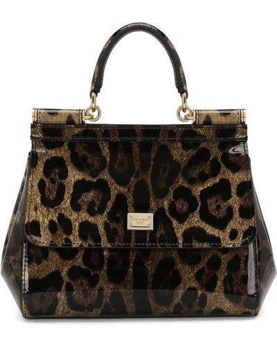 Dolce & Gabbana Kim Dolce&gabbana Large Sicily Handbag - Brown