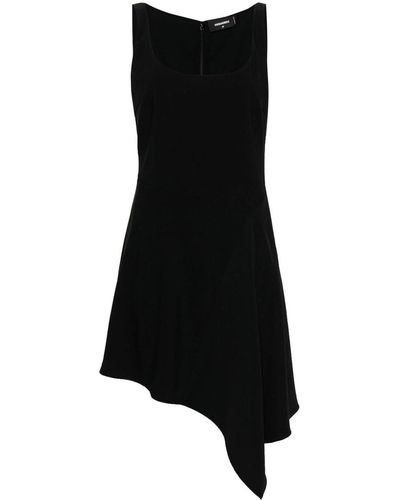 DSquared² Sleeveless Crepe Dress - Black