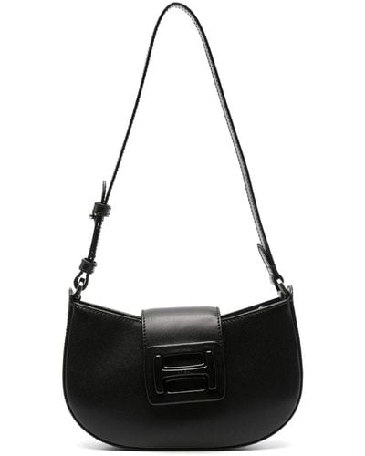 Hogan H-bag Leather Shoulder Bag - Black