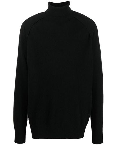 Ann Demeulemeester Raglan Roll Neck Sweater - Black