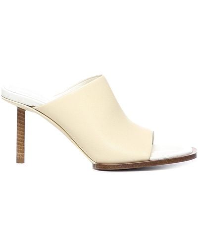 Jacquemus Leather Sandals - White