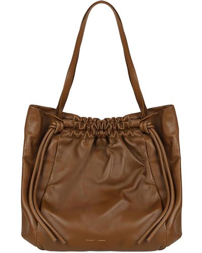 Proenza Schouler Tote Bag With Drawstring - Brown
