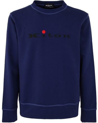 Kiton Cotton Sweatshirt - Blue