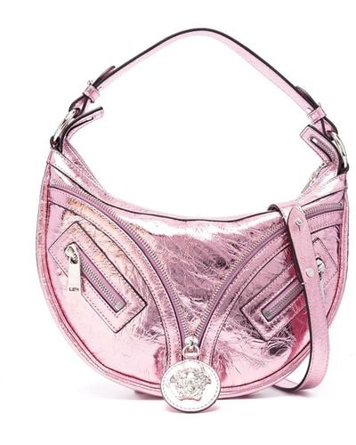 Versace Small Hobo Lamb Leather - Pink