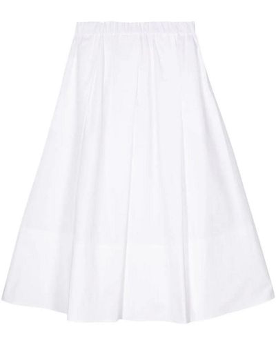 Antonelli Isotta Long Skirt - White