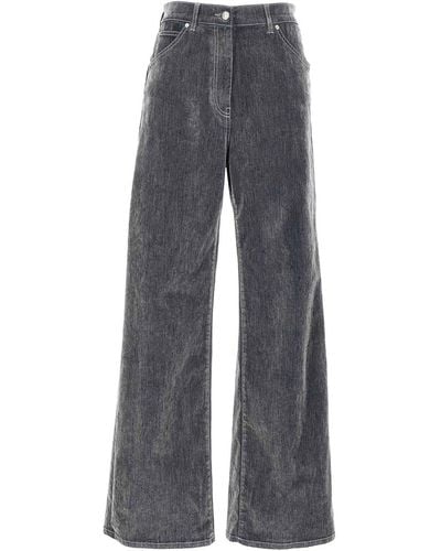 MSGM Flocked Jeans - Gray
