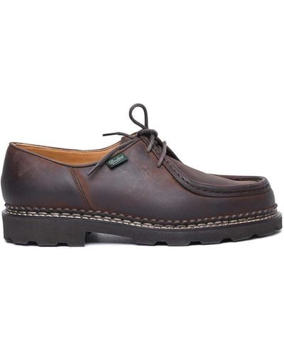 Paraboot Leather Derby Shoes - Brown