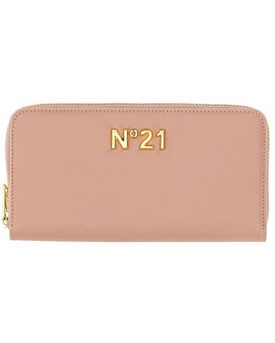 N°21 Leather Wallet - Pink