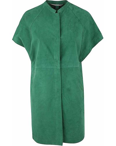 The Jackie Leathers Liv Sleeveless Trench - Green