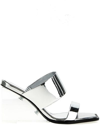 Alexander McQueen Mirror Sandals - White