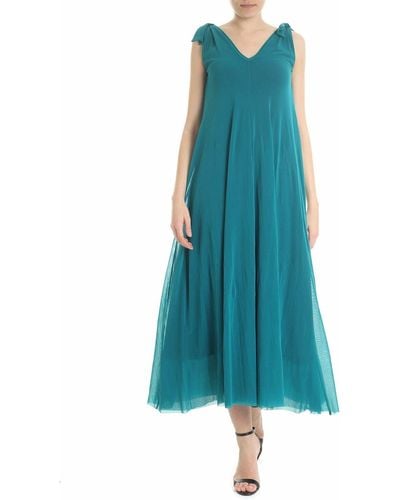 Fuzzi Water Sleeveless Dress - Blue