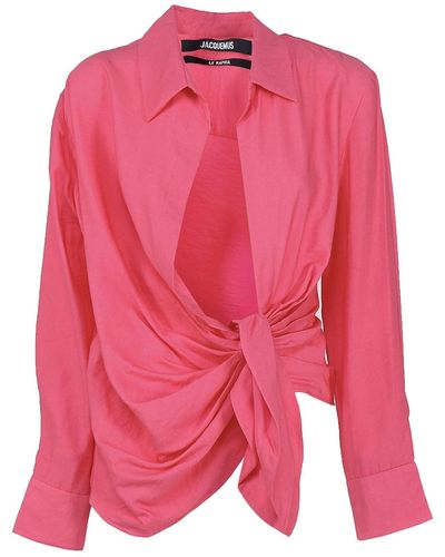Jacquemus Le Chemise Bahia Shirt - Pink